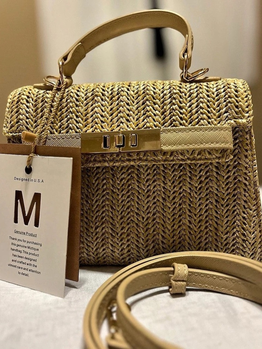Straw handbag - Picture 2 of 2